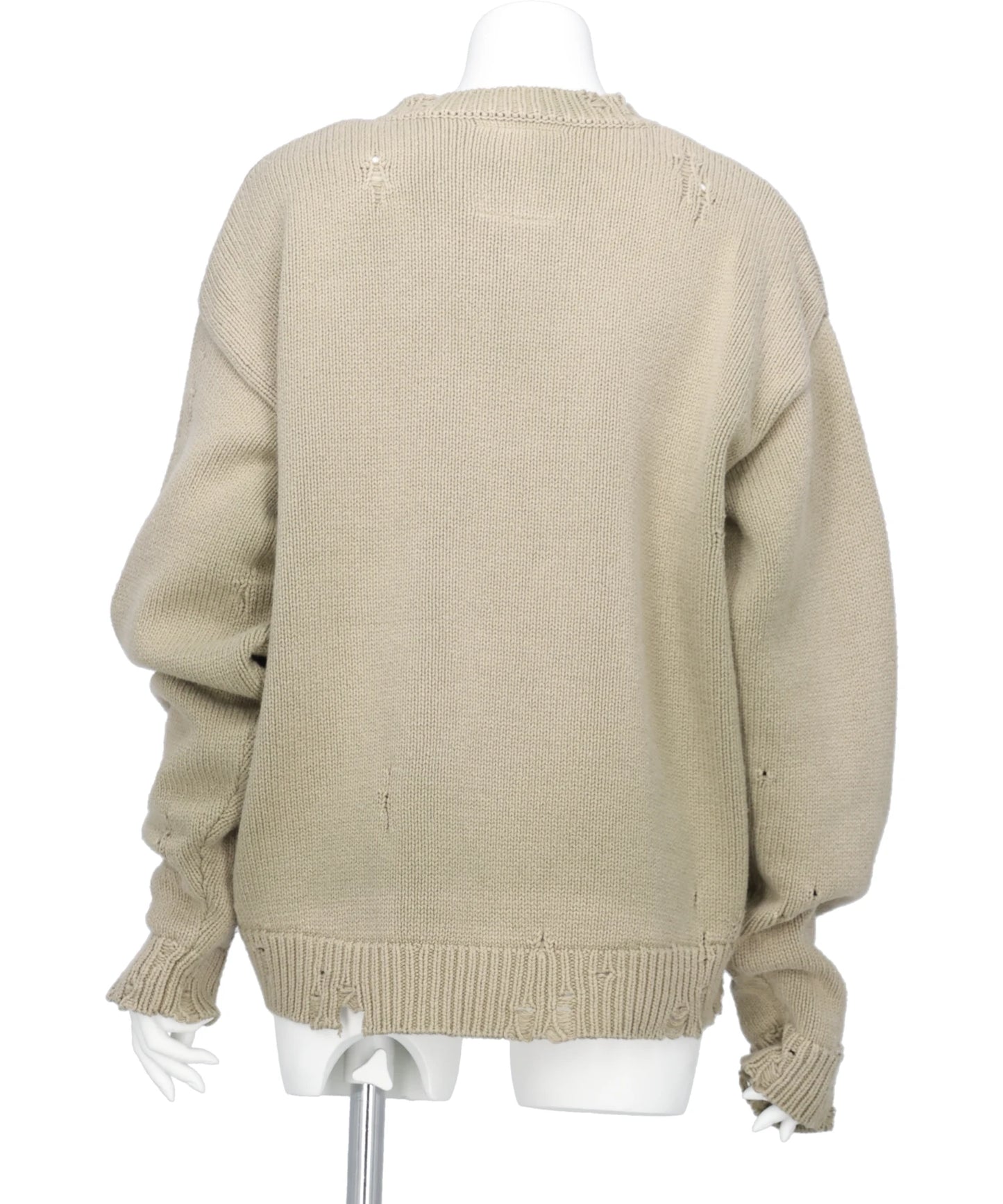 ORANGE JACQUARD KNIT PULLOVER