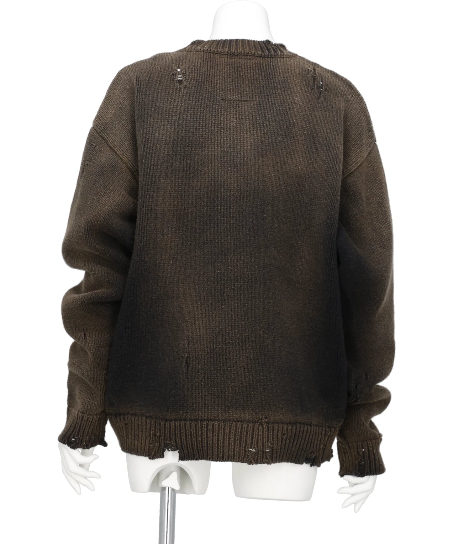 ORANGE JACQUARD KNIT PULLOVER