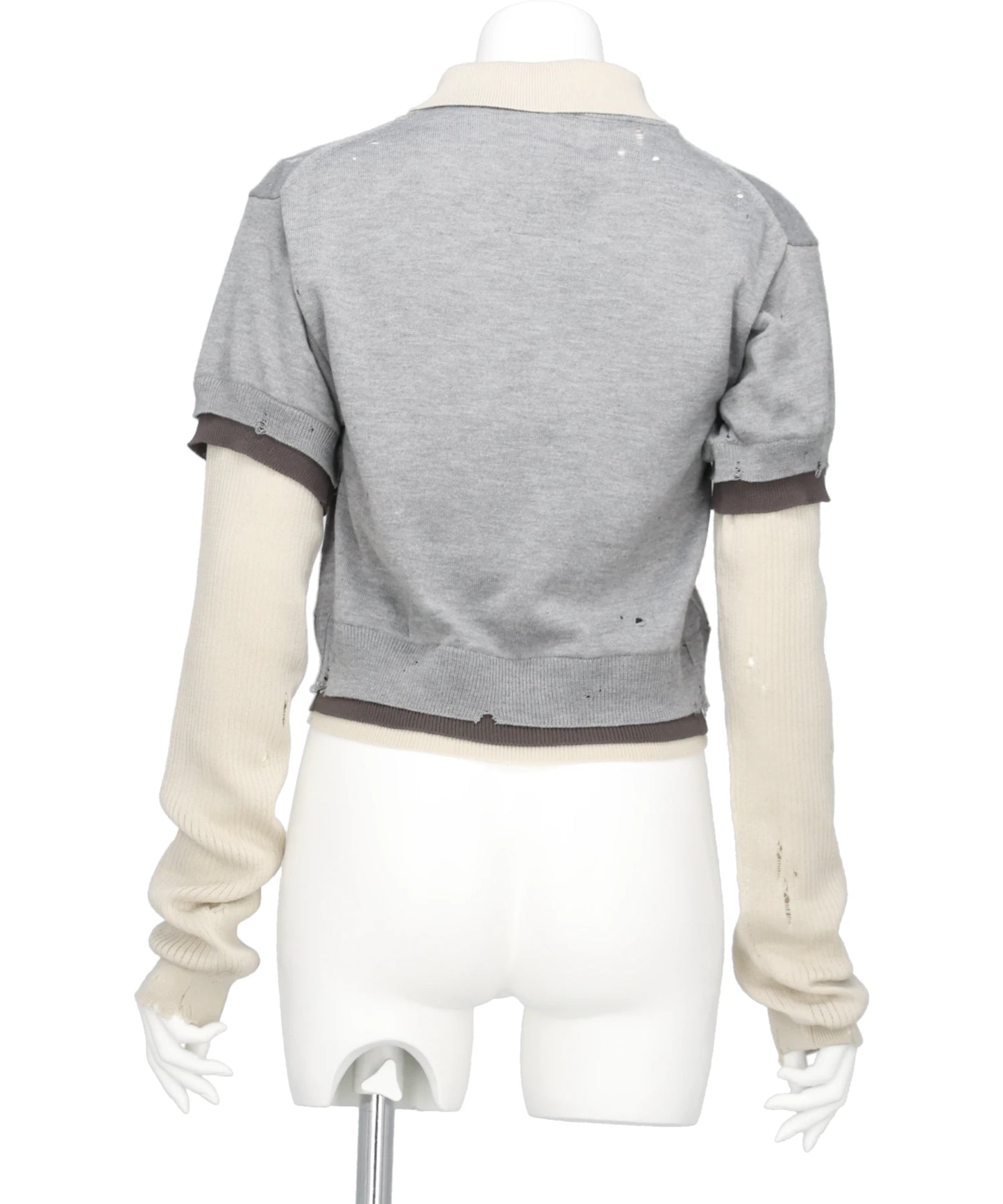 TRIPLE LAYERED KNIT PULLOVER