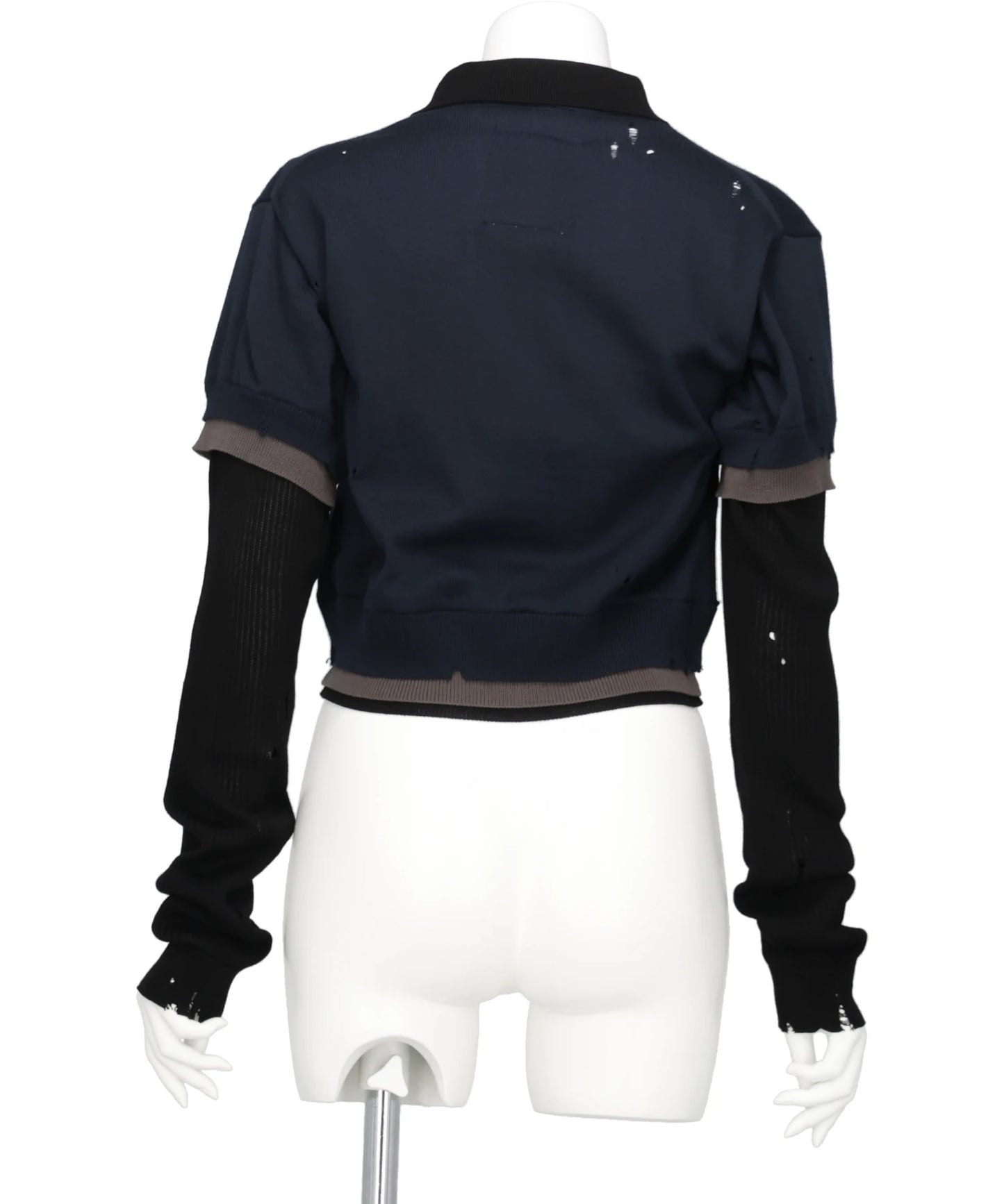 TRIPLE LAYERED KNIT PULLOVER