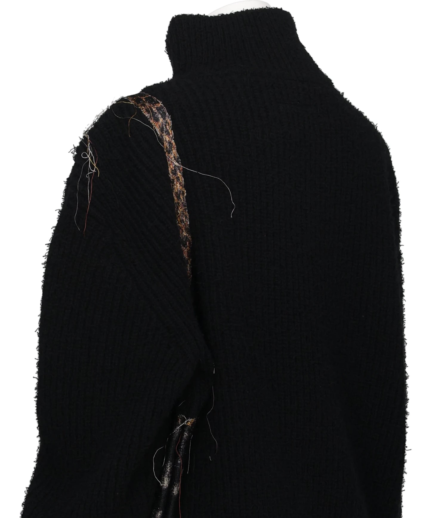 TROMPE L'OEIL EMBROIDERY HALF ZIP KNIT