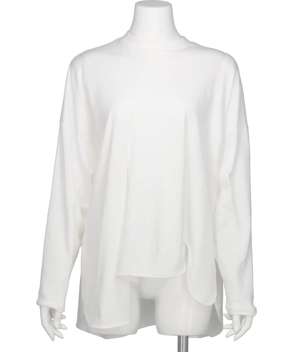 トップス ENFOLD 2025SS ASYMMETRY DRAPE T-SHIRT VONIQUE / ENFOLD / ASYMMETRY DRAPE LONG-SLEEVES T-SHIRT
