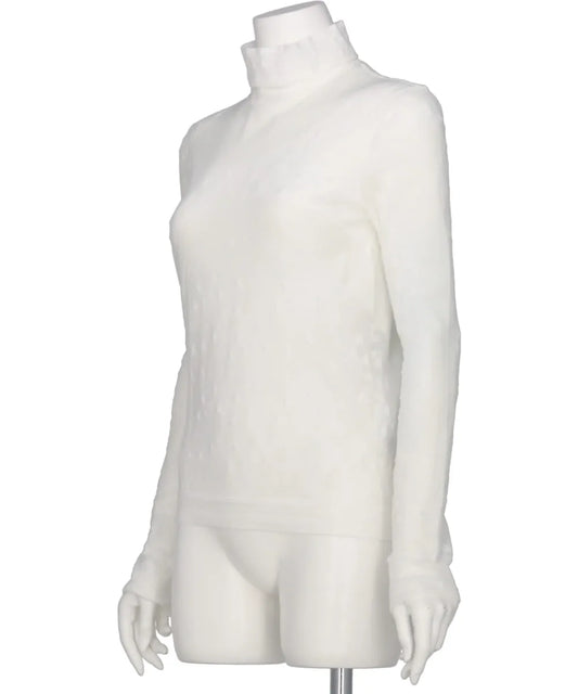 KNITTED HIGH NECK TOP