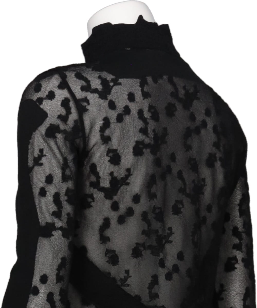 KNITTED HIGH NECK TOP