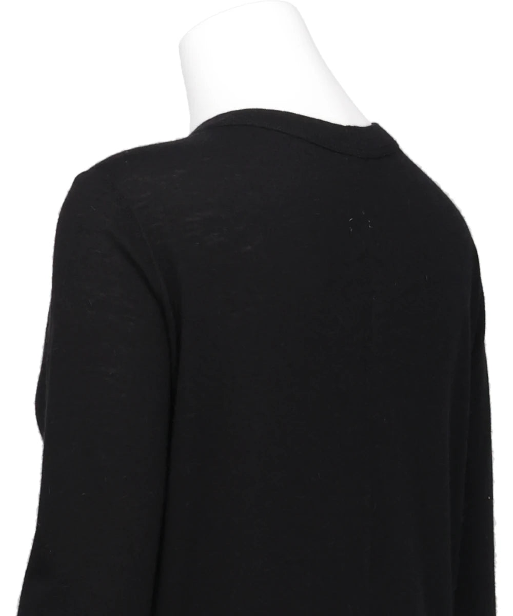 SLASHED LEVEL LS T - BLACK