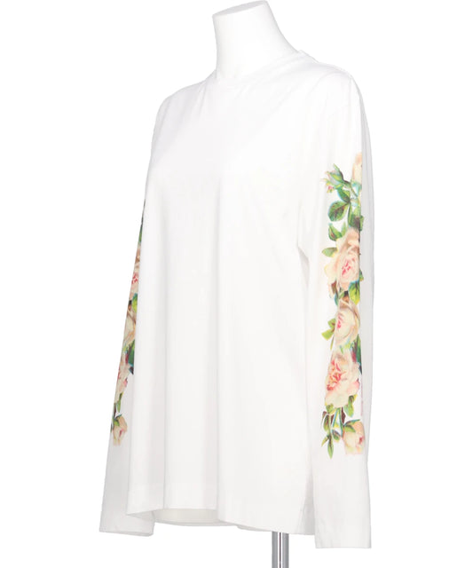 ROSE BANQUET PRINT LONG SLEEVE T-SHIRT