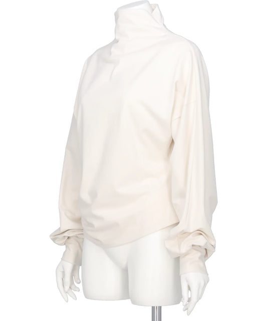 ORGANIC COTTON JERSEY SUEDE FINISH DOLMAN TOP