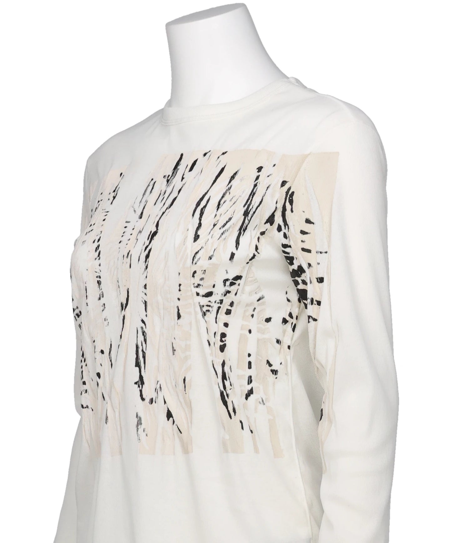 LONG SLEEVE TEE - BLACK WHITE