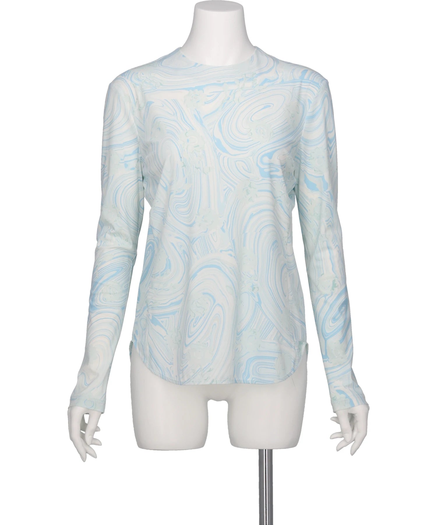 トップス mame kurogouchi marble print jersey top MARBLE PRINT JERSEY LONG SLEEVE TOP – MIDWEST ONLINE STORE
