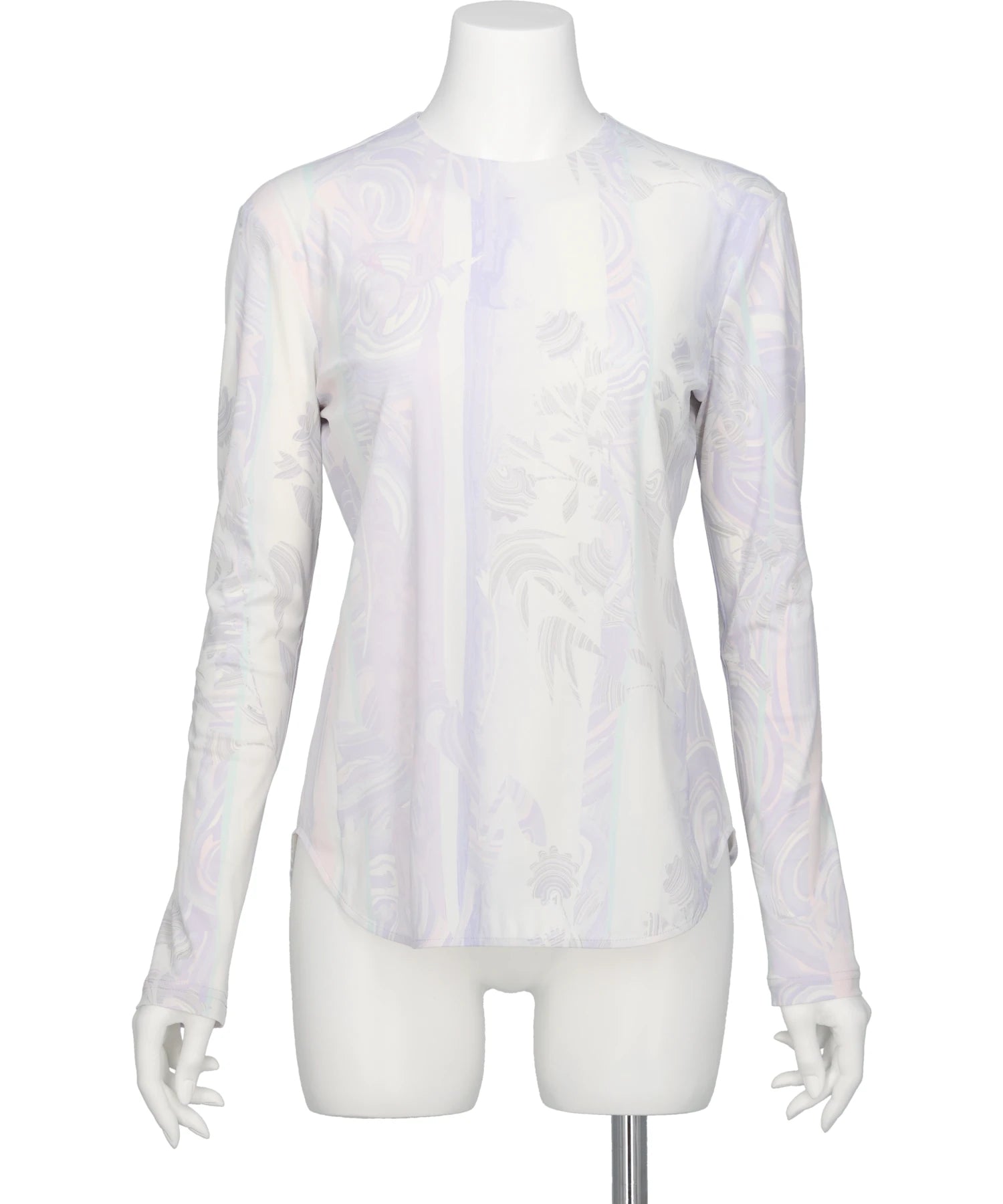 Mame Kurogouchi(マメクロゴウチ) 2026SS MARBLE PRINT JERSEY LONG