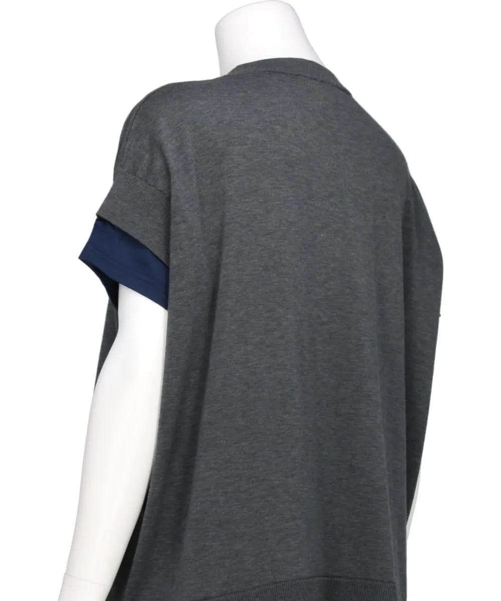 COOL POTTER KNIT LAYERED PULLOVER