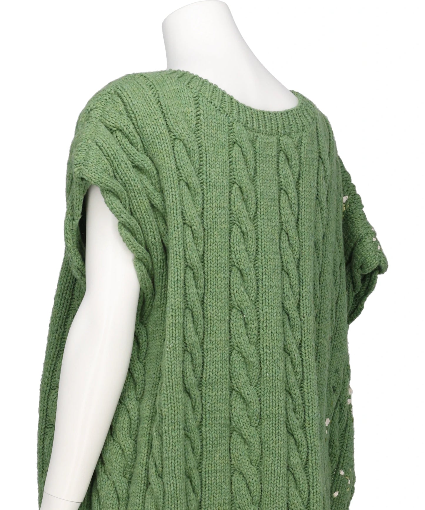 PS26AW-006-2 DISTRESSED KNIT VEST