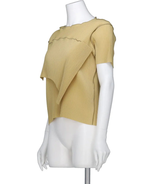 PEEPHOLE-BACK SHORT SLEEVE TOP