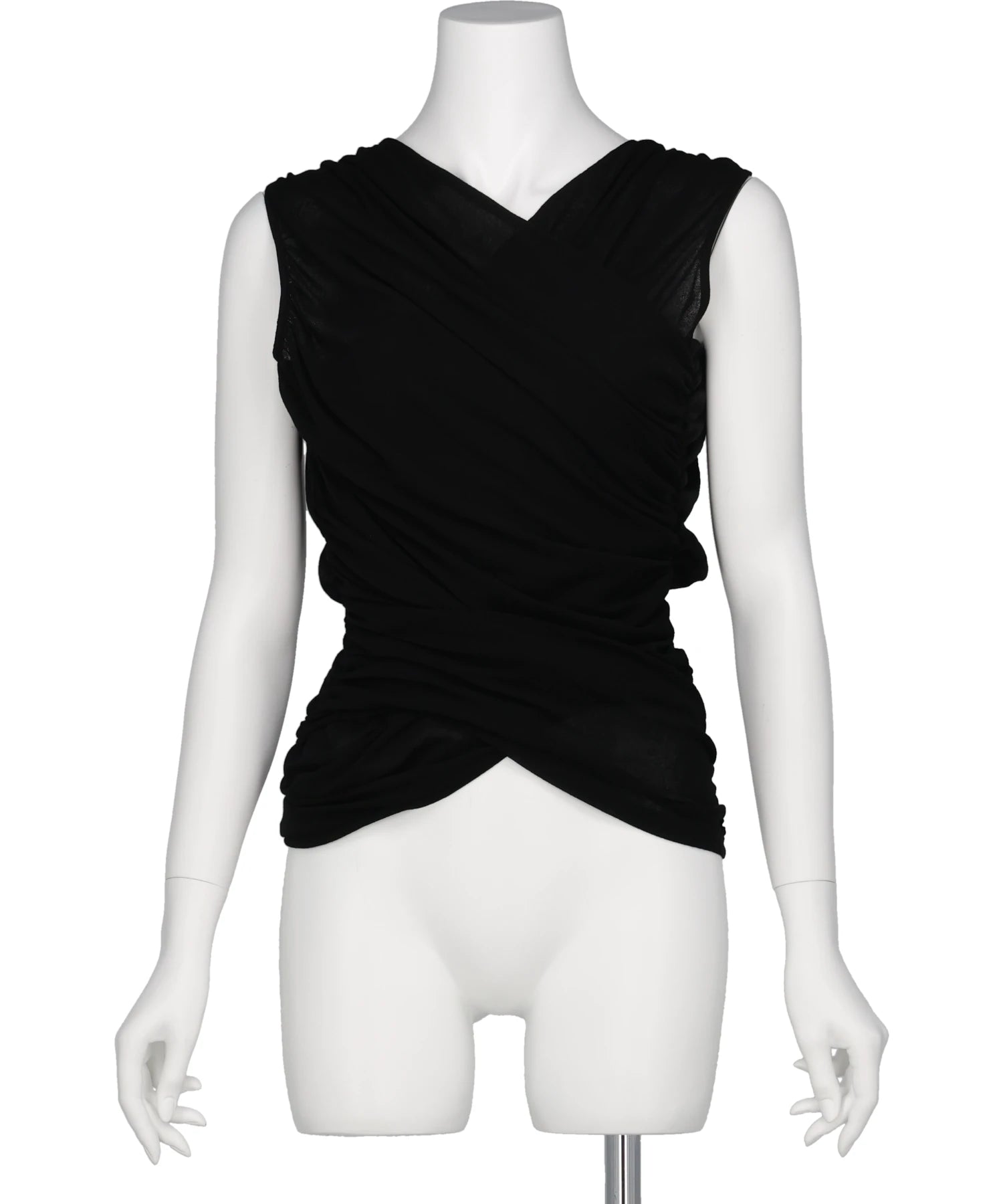 FETICO(フェティコ) 2026SS SHEER GATHERED SLEEVELESS TOP FTC262