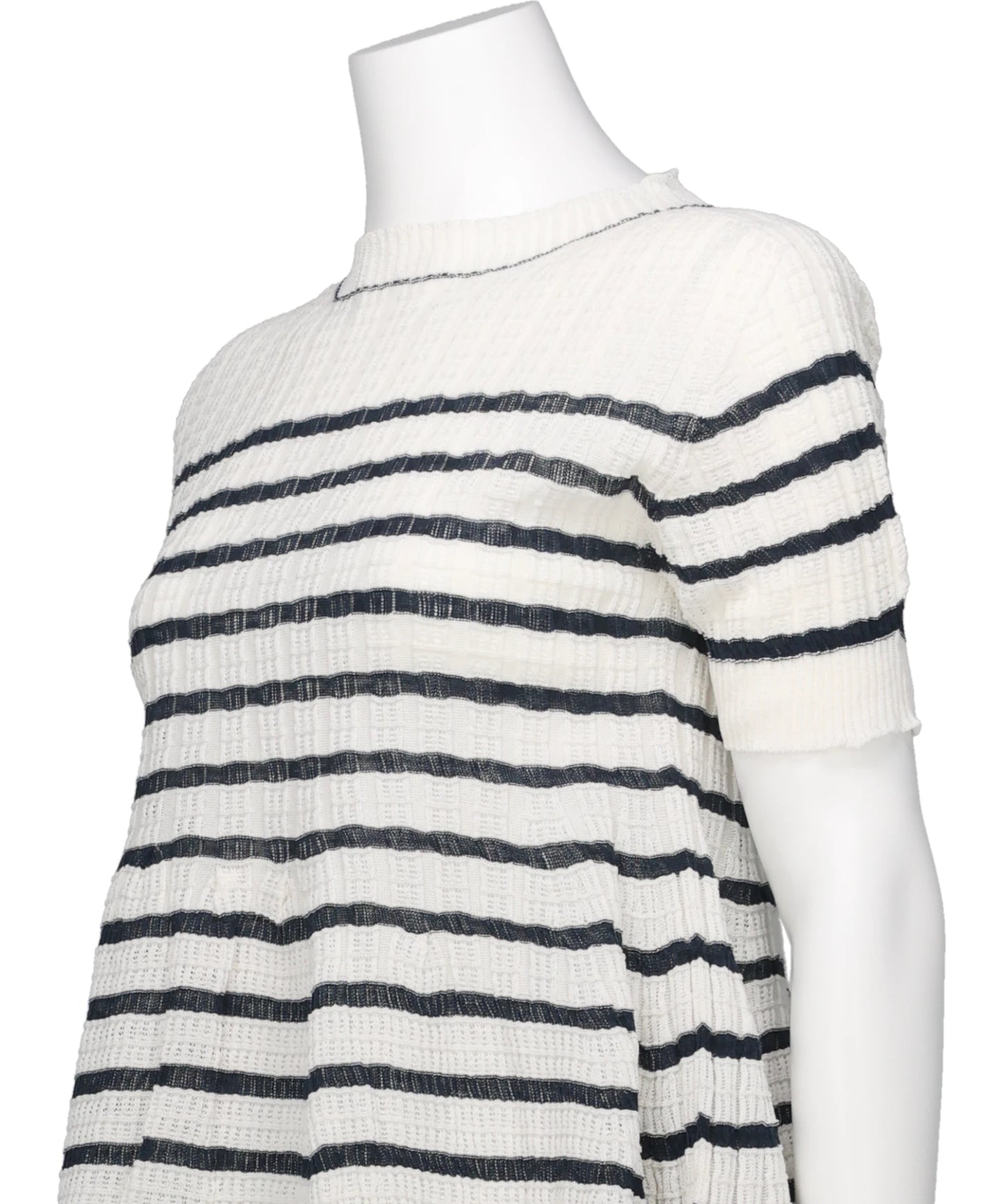 ASYMMETRY STRIPED SEEMLES TOP