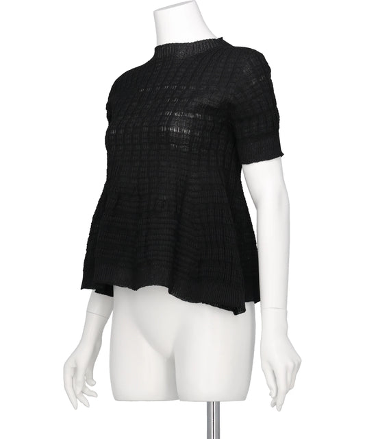 ASYMMETRY STRIPED SEEMLES TOP