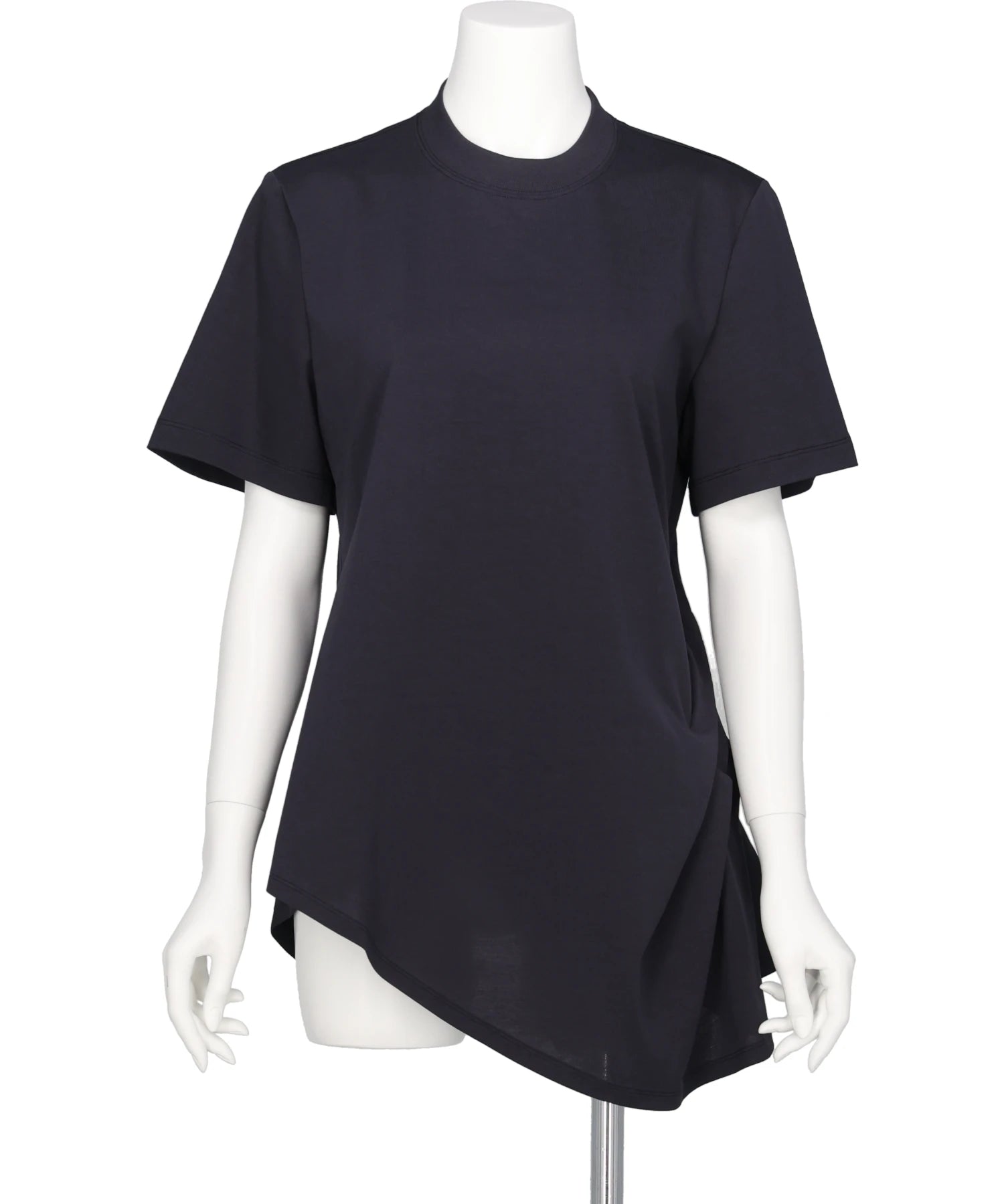 mame☆Cotton Jersey Asymmetric T-Shirt Mame Kurogouchi(マメ クロゴウチ) COTTON JERSEY ASYMMETRIC T-SHIRT