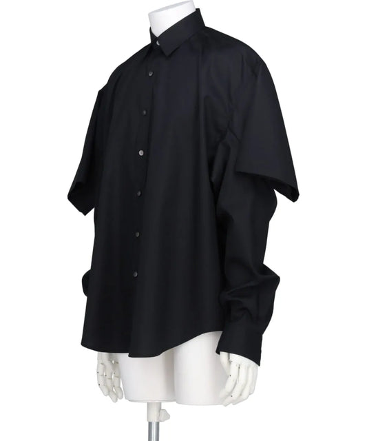 BROADCLOTH DOUBLE SLEEVE SHIRT