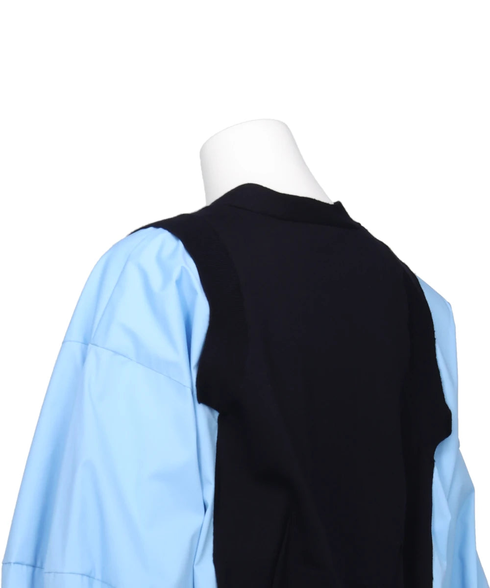 CASH FEEL KNIT LAYERED PO