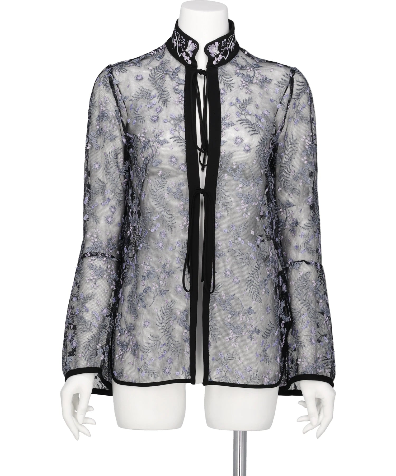 ちこ Mame Kurogouchi(マメクロゴウチ) 2026SS TULLE LACE STAND COLLAR