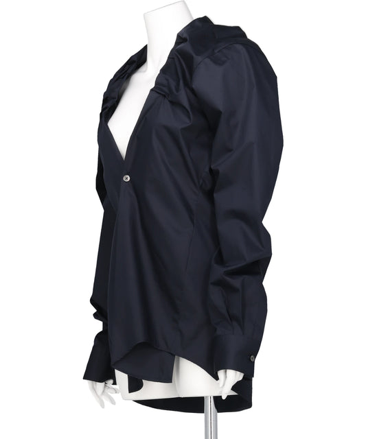 ROLLED-IN COLLAR SHIRT