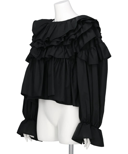 FRILLED VOLUME BLOUSE