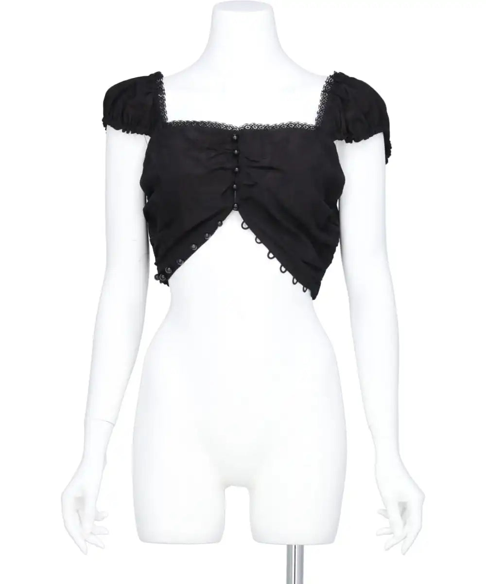 新品未使用 ROSE JACQUARD CROPPED BLOUSE ROSE JACQUARD CROPPED BLOUSE – MIDWEST ONLINE STORE