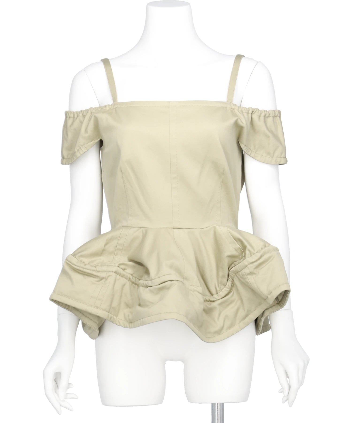 Chika Kisada(チカキサダ) 2026SS OFF SHOULDER PEPLUM TOPS CB-26049