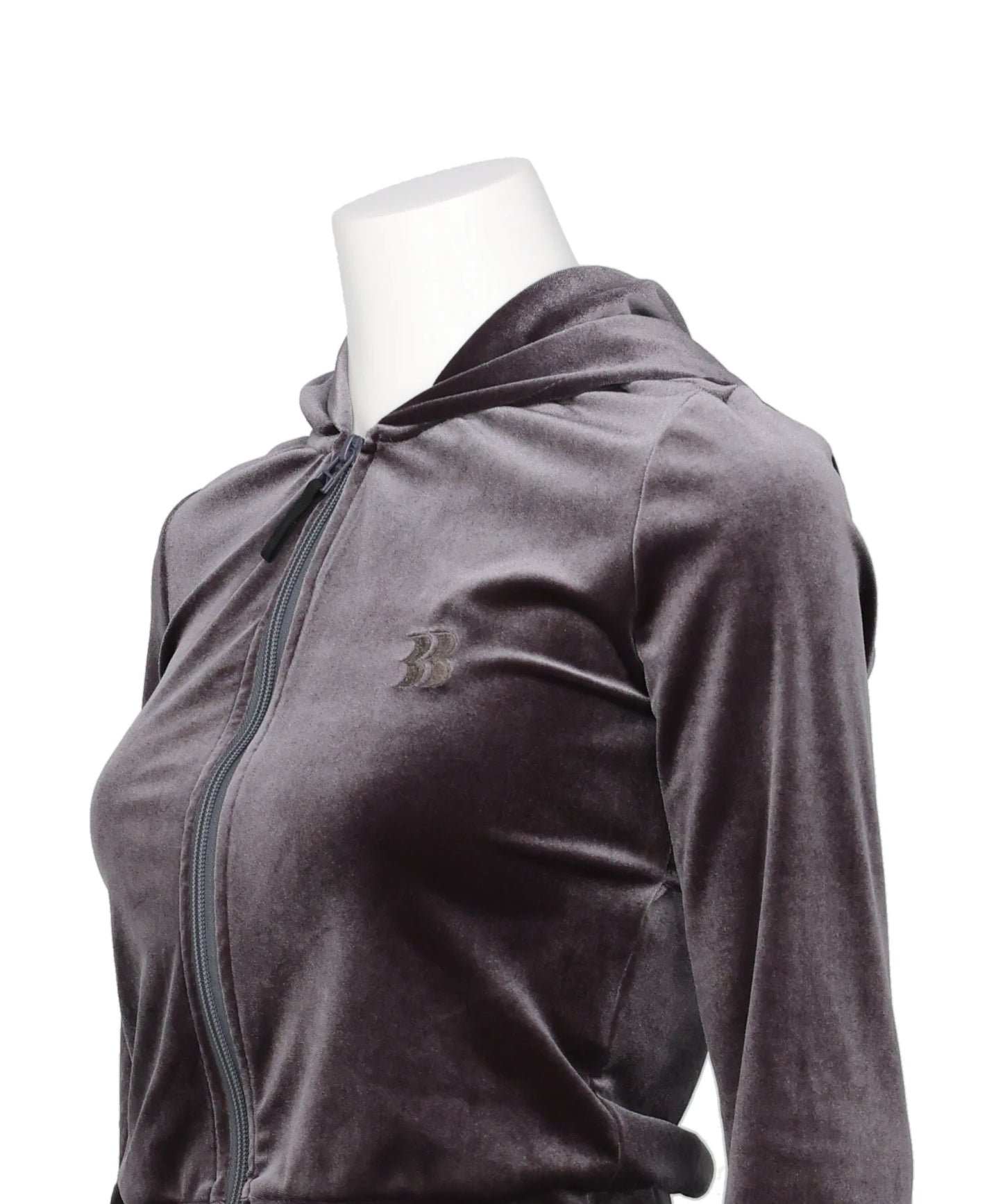 MICRO BRA VELOUR HOODIE