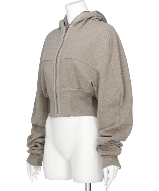 COLLAGE GIMP HOODIE - MELANGE GREY