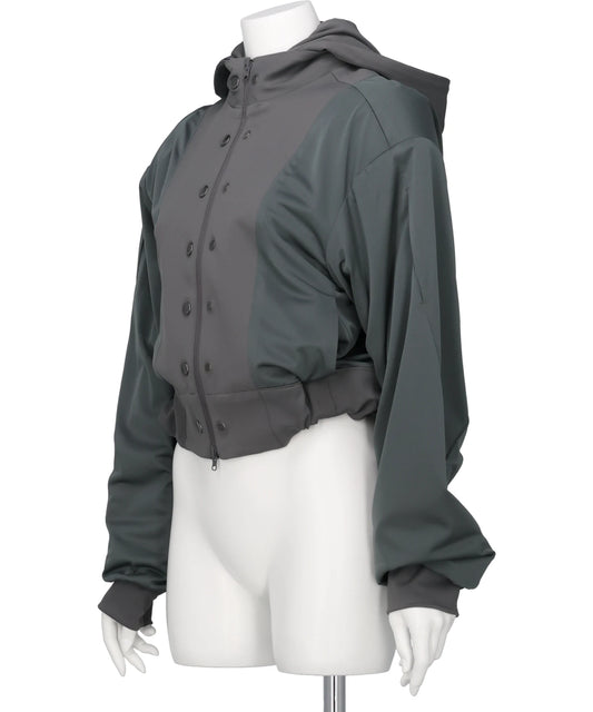 REVERSIBLE STRUCTURED ZIP HOODIE