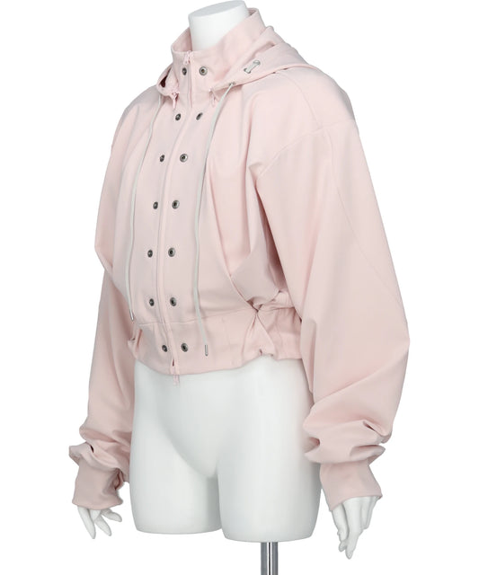 REVERSIBLE STRUCTURED ZIP HOODIE