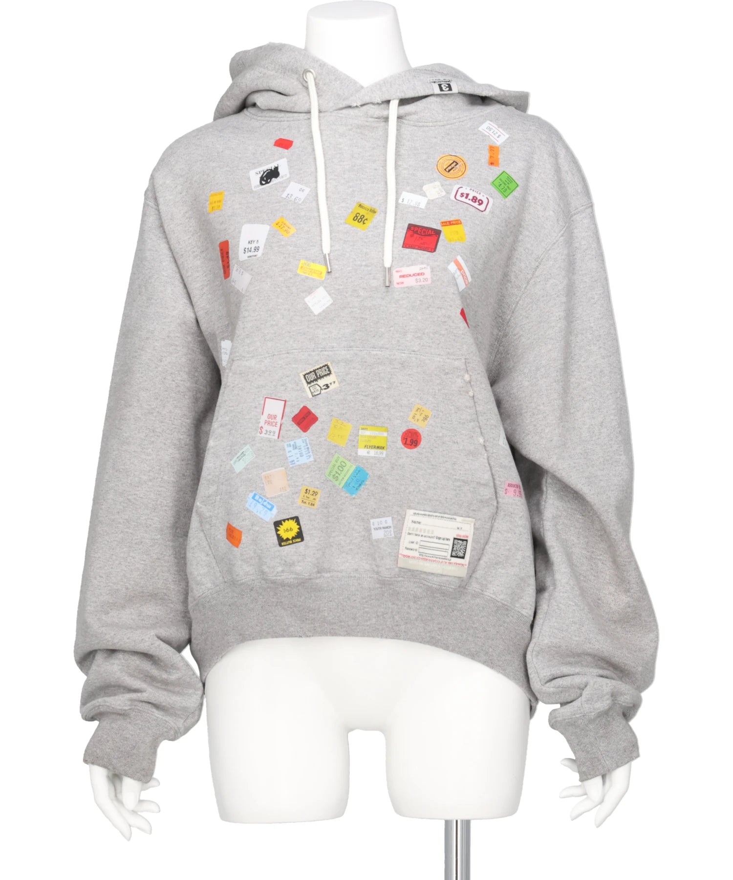 Maison MIHARA YASUHIRO(メゾンミハラヤスヒロ) PRICE STICKER HOODIE