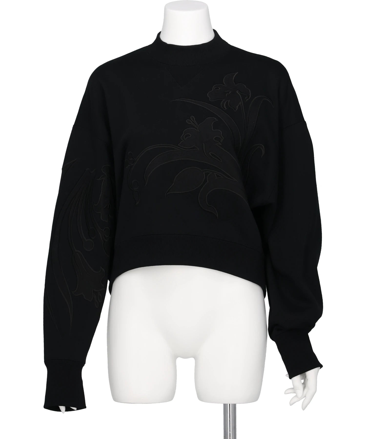 Mame Kurogouchi 刺繍　コットン　トップス Floral Motif Chenille Knited Top
