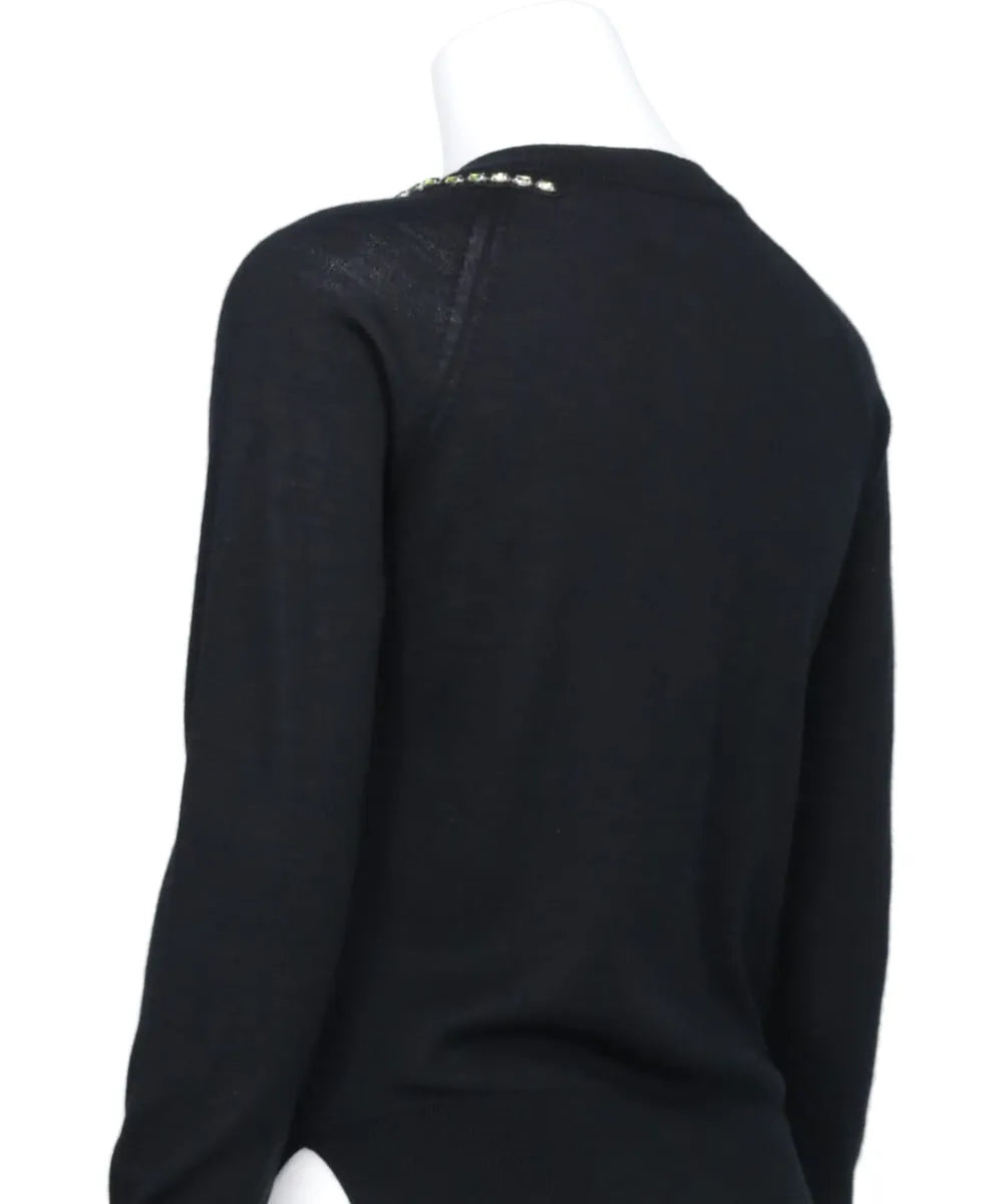 CLASSIC LONG SLEEVE CARDIGAN W/TURBO EMB