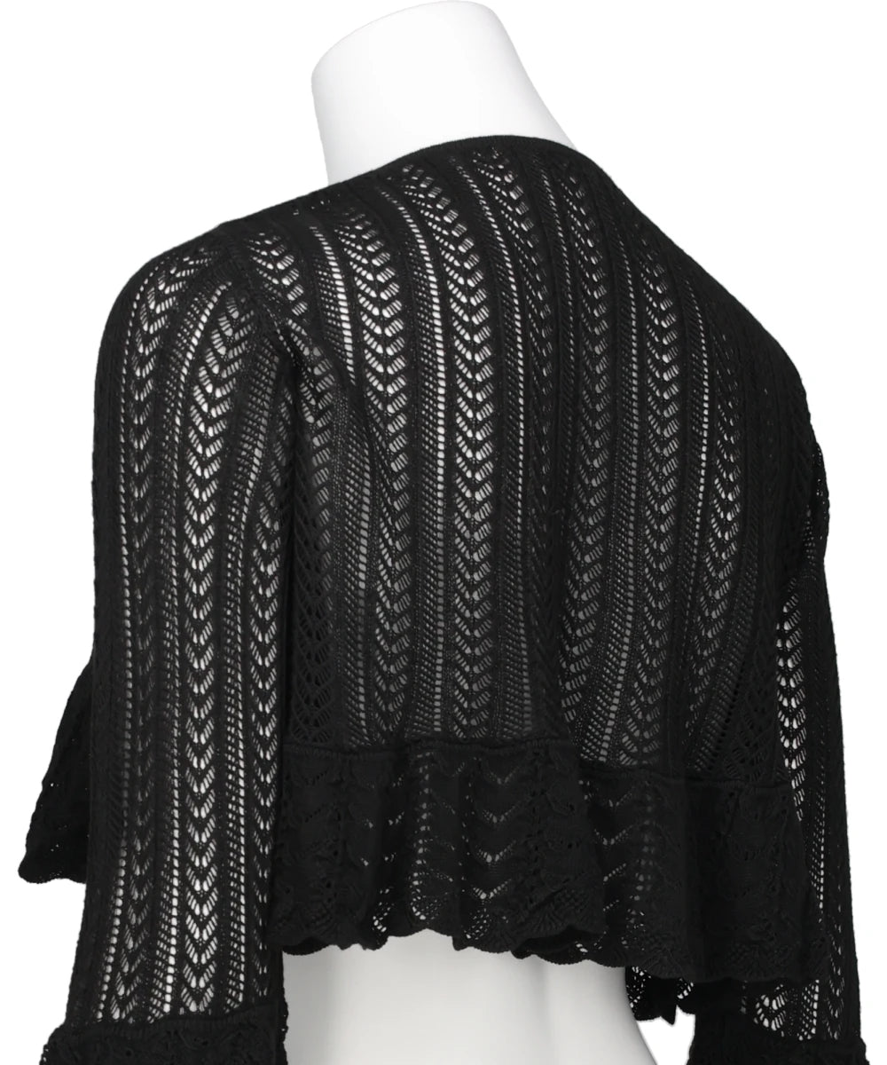 DOUBLE RIBBON KNIT CARDIGAN