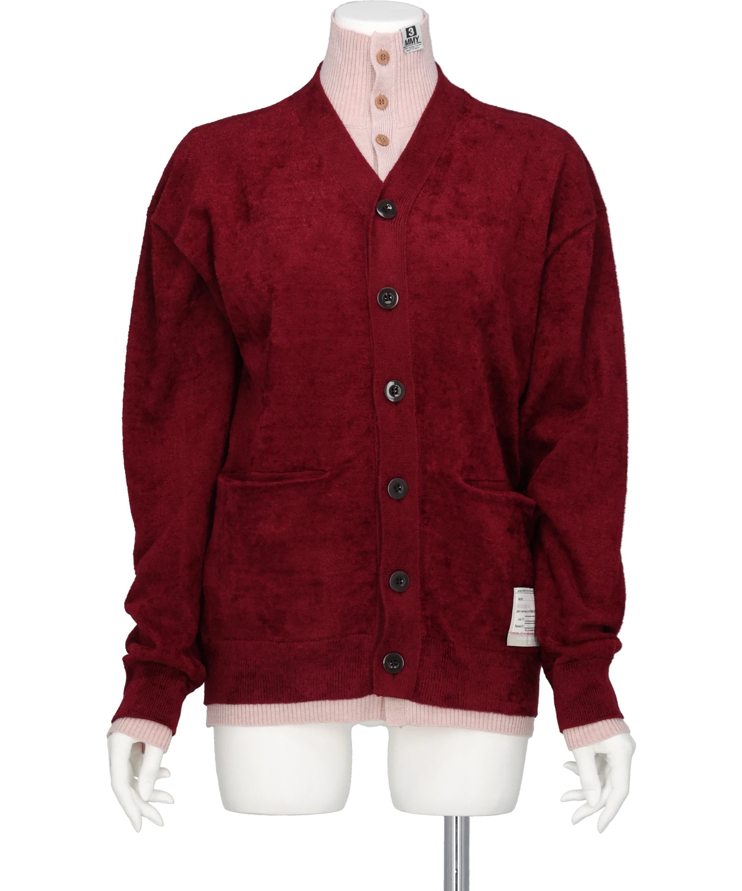 Maison MIHARA YASUHIRO(メゾンミハラヤスヒロ) LAYERED KNIT CARDIGAN Maison MIHARA YASUHIRO(メゾンミハラヤスヒロ) LAYERED KNIT CARDIGAN