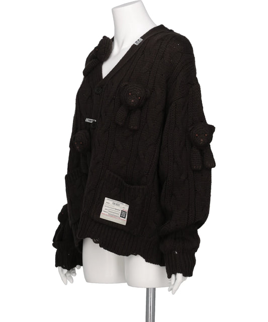 PINK HOUSE BEAR KNIT CARDIGAN
