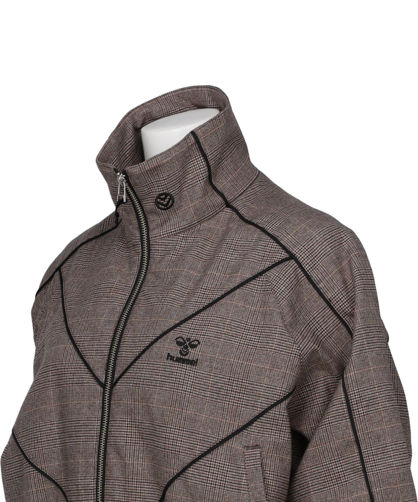 CHEVRON PIPINGWOOL TRACK JACKET