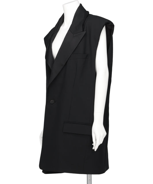 WILTED COLLAR TAILOR VEST