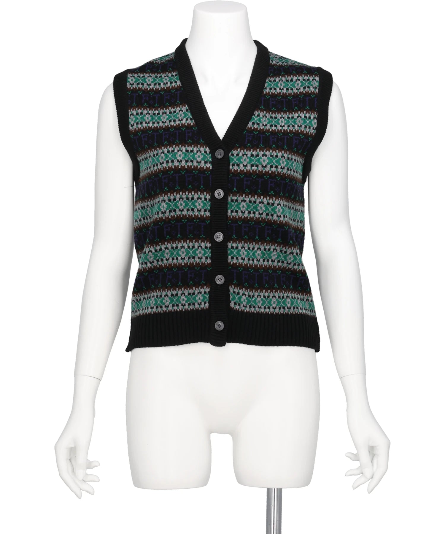 【FUMIE TANAKA/フミエタナカ】pat rompers FUMIE=TANAKA(フミエタナカ) 2026AW FT JQ KNIT VE F26A46 – MIDWEST