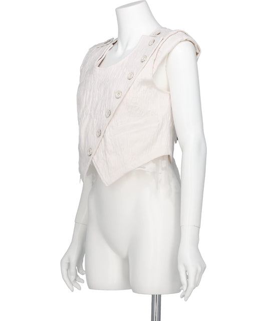 ERODED JACQUARD VEST