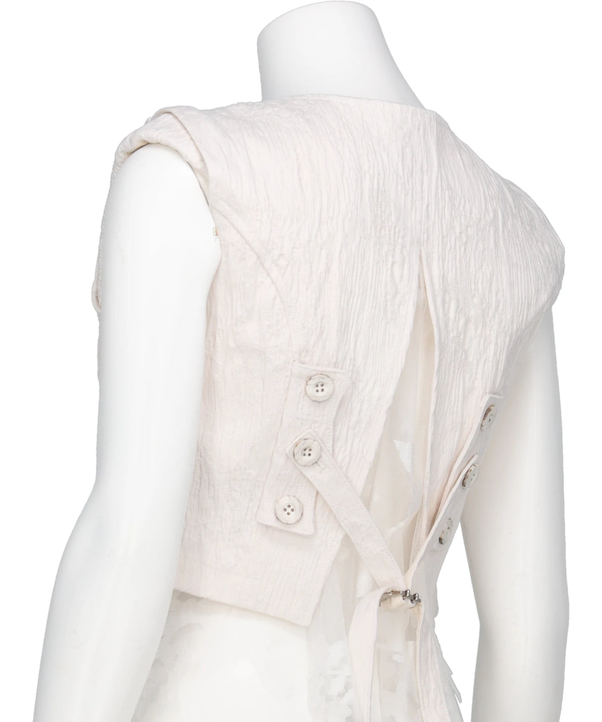 ERODED JACQUARD VEST