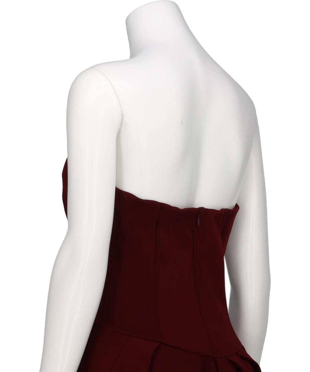 DOUBLE JERSEY ASYMMETRIC BUSTIER