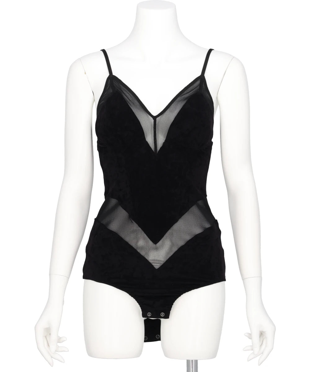 VELOUR PANELED BODYSUIT – MIDWEST ONLINE STORE