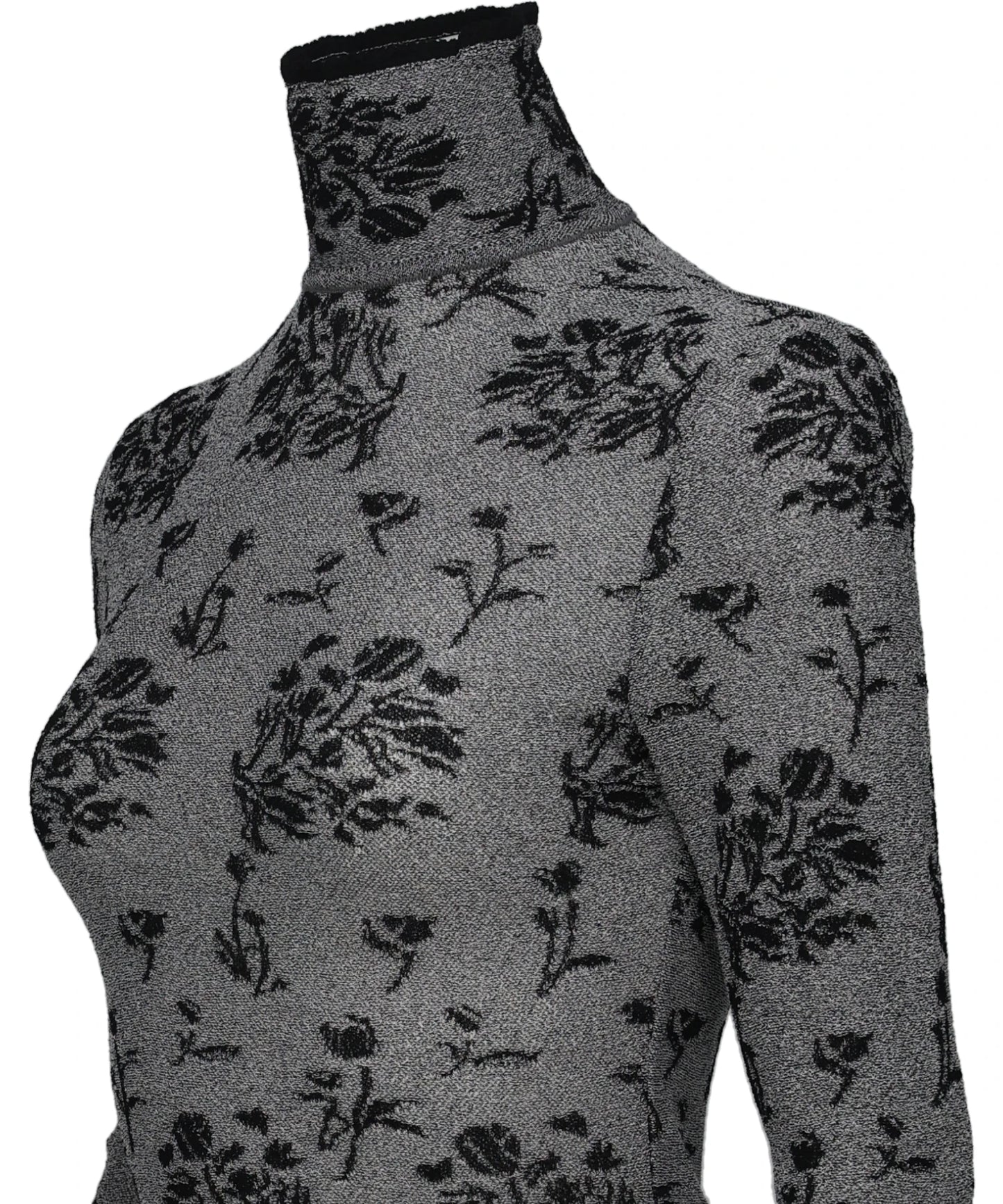FLORAL JACQUARD KNIT BODYSUIT