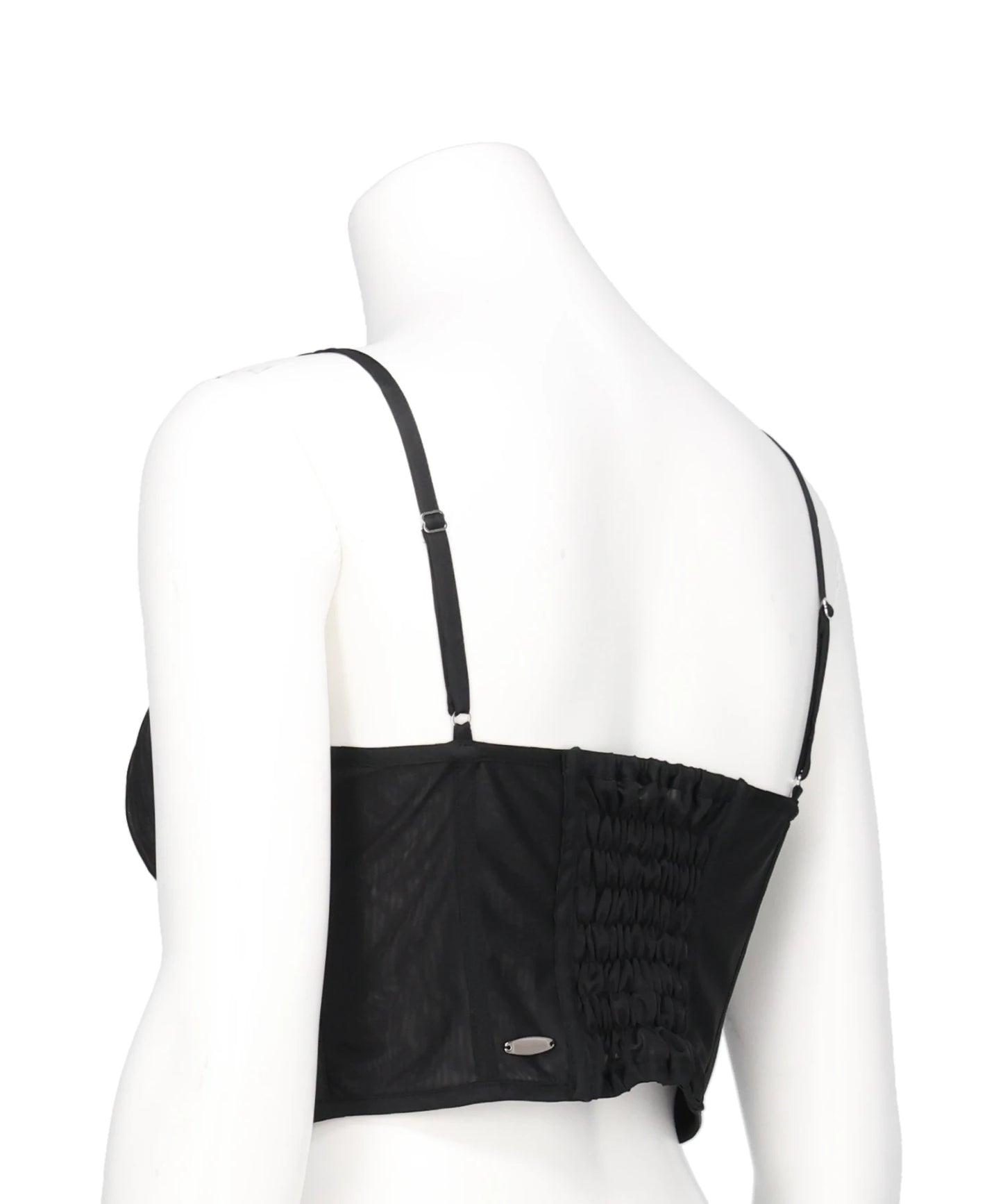 LACE UP GARTER SHEER CORSET