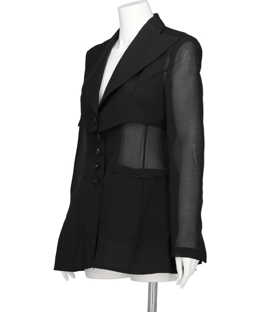 3-WAY SHEER TAILORED JACKET