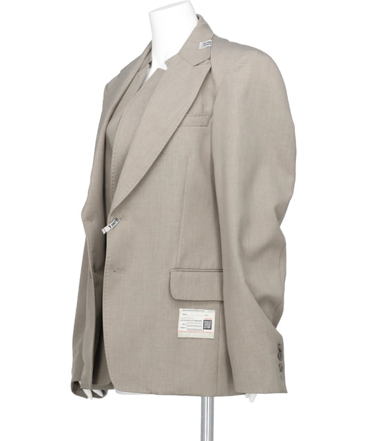 WOOLY TEXTURE LAYERED JACKET