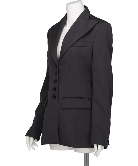 FINE WOOL SUITING TAILORED JACKET